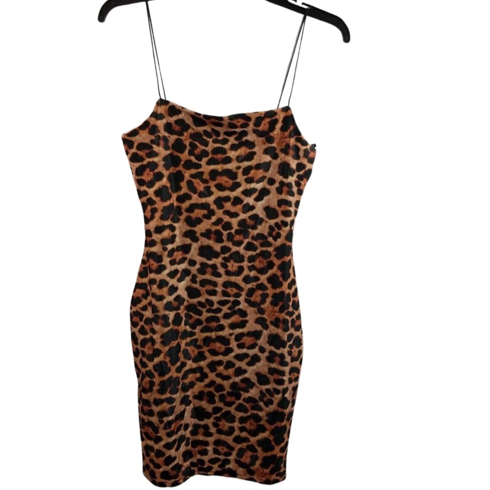 TOPSHOP NWT BodyCon Leopard Print Dress Sexy Chic Trendy Animal Print $45